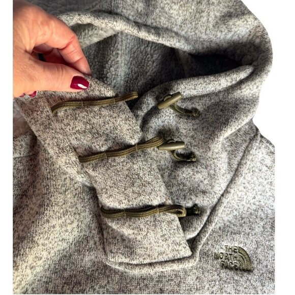 The North Face Women’s Sz S Gray Crescent Hooded Pullover Sweater - Picture 6 of 11